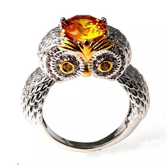 1.5 carat yellow topaz antique silver - Picture 2 of 8